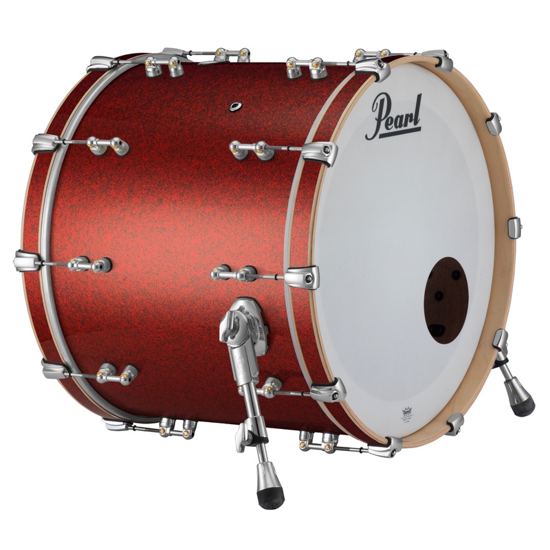 Pearl Music City Custom Reference Pure 20"x14" Bass Drum w/BB3 Mount RED GLASS RFP2014BB/C407