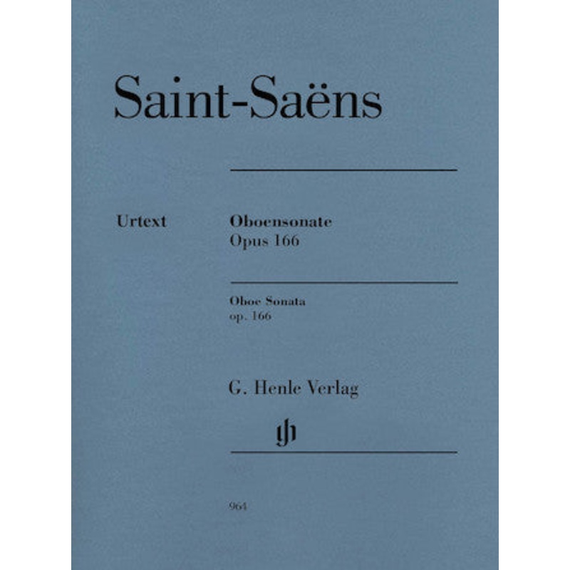 Sonate Opus 166 for Oboe and Piano - Saint-Saens