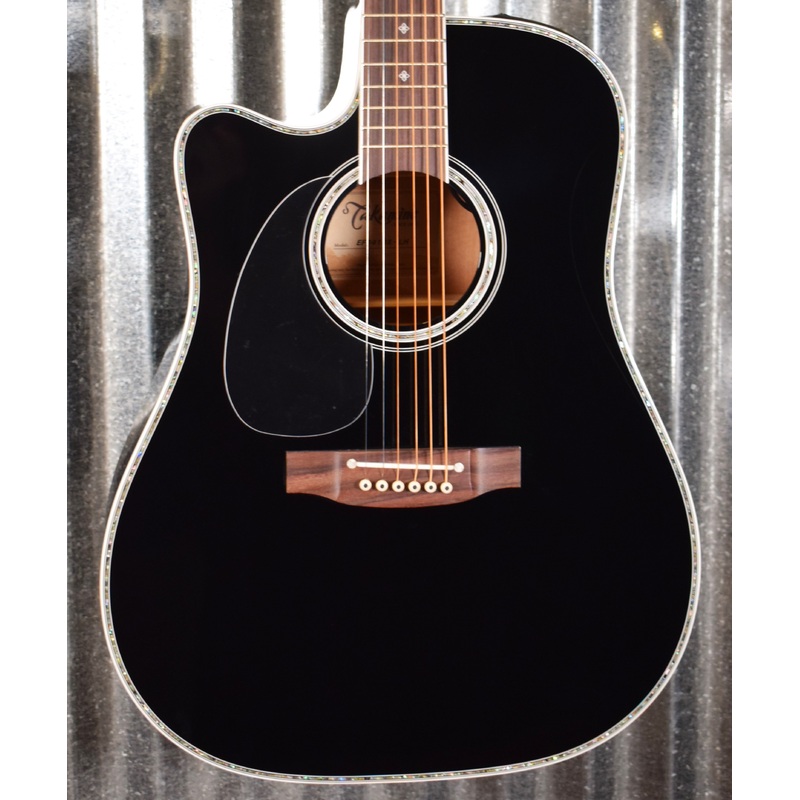 Takamine EF341DLX Deluxe Black Acoustic Electric Left Hand Guitar Japan & Case EF341DLXLH #1062