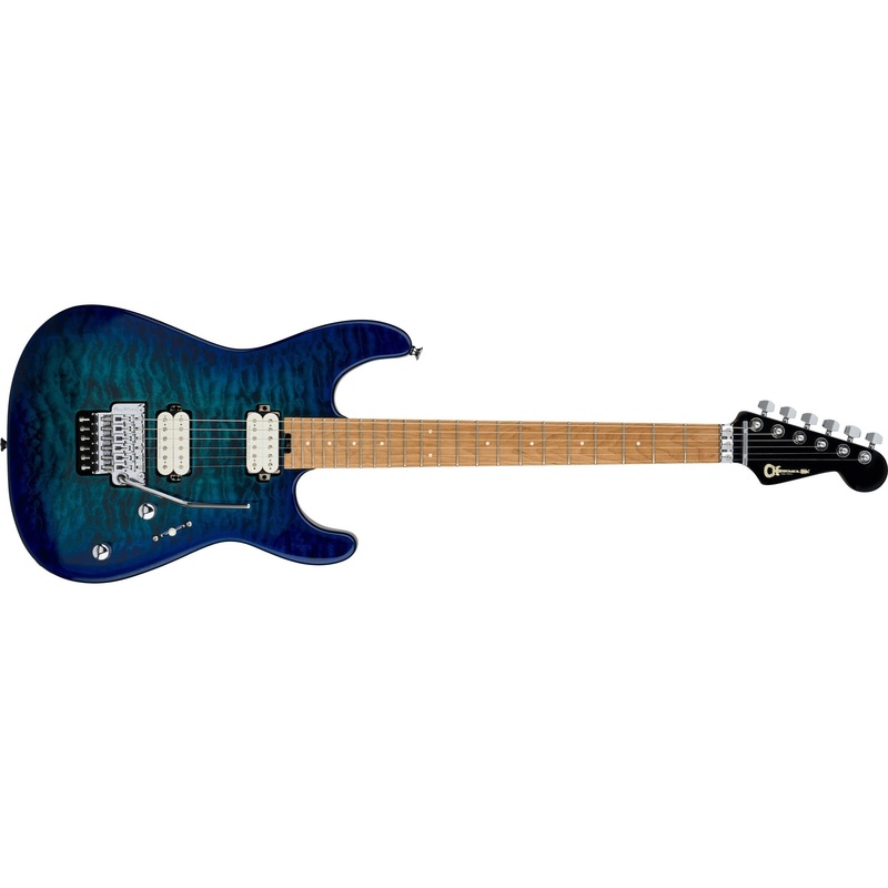 Charvel Pro-Mod Plus SD1Q HH FR Electric Guitar with Gig Bag-Chlorine Burst