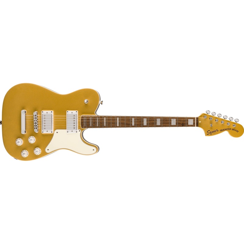 Fender Limited Edition Paranormal Troublemaker Telecaster Deluxe Electric Guitar-Aztec Gold
