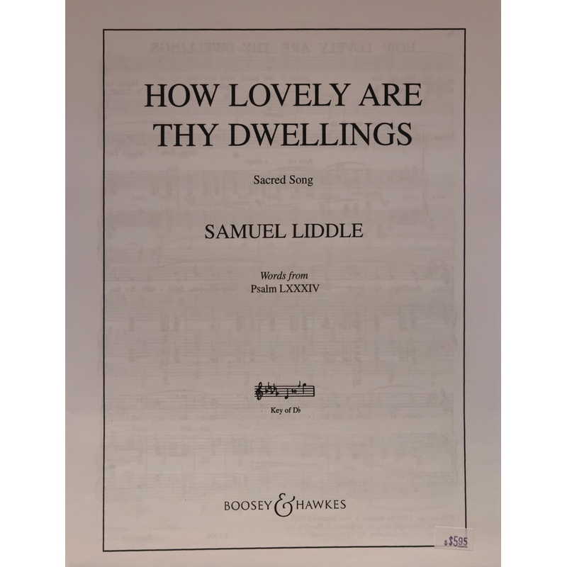How Lovely Are Thy Dwellings, Medium High Voice - Liddle