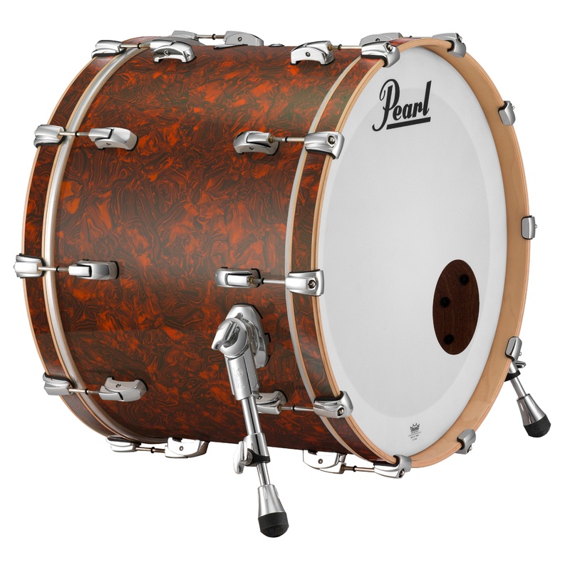Pearl Music City Custom 22"x20" Reference Series Bass Drum w/o BB3 Mount BURNT ORANGE ABALONE RF2220BX/C419