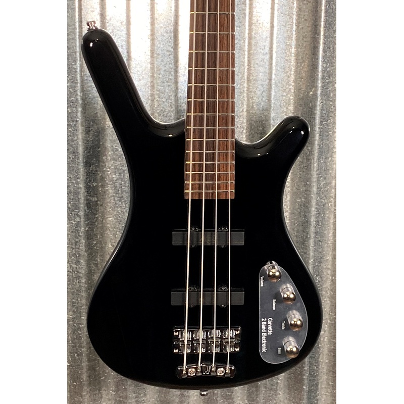 Warwick RockBass Corvette Basic Black Active Short Scale 4 String Bass & Bag Blem #1021