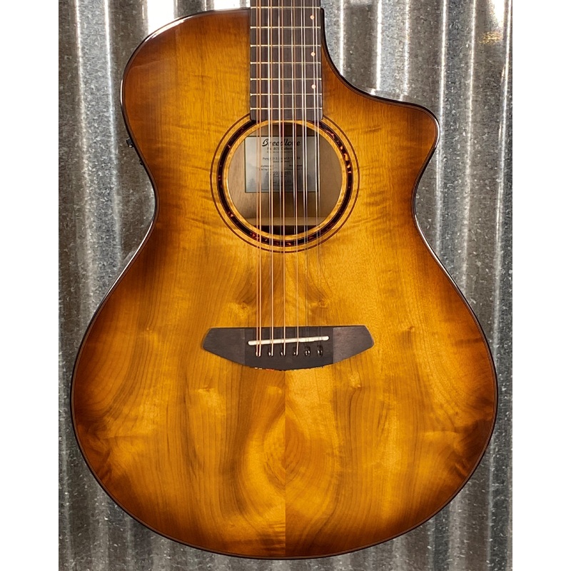 Breedlove Pursuit Exotic S Concert Amber 12 String CE Myrtlewood Acoustic Electric Guitar PSCN49XCEMYMY #9269