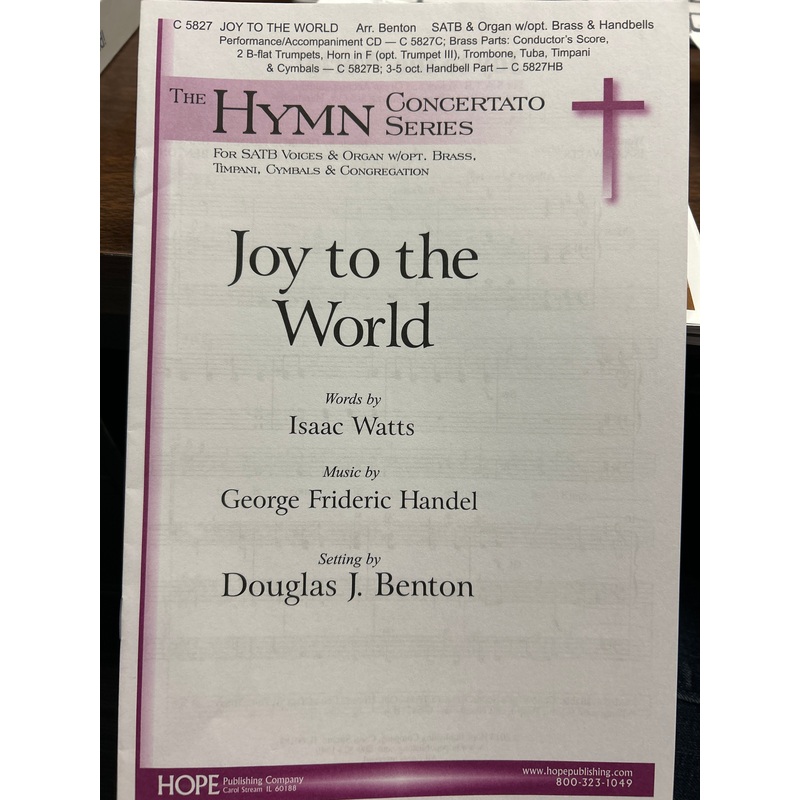 Joy to the World - SATB - Watts / Handel / Benton