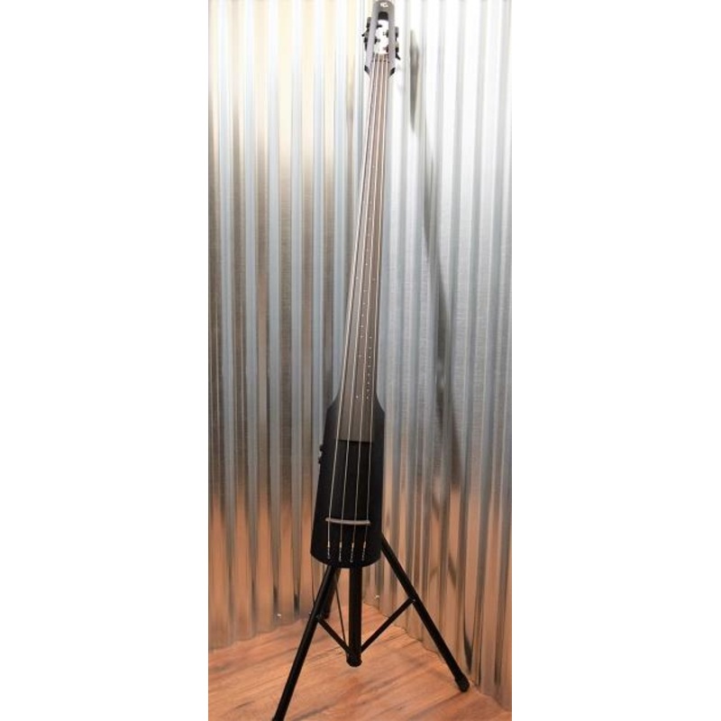 NS Design NXT 4 String Electric Upright Double Bass Flat Black & Stand