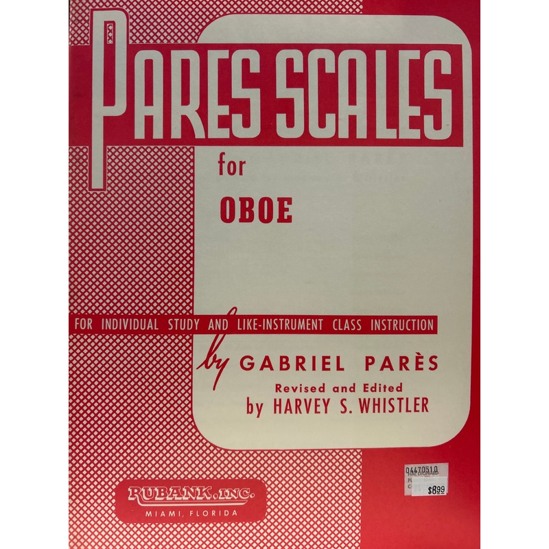 Pares Scales for Oboe - Pares/Whistler