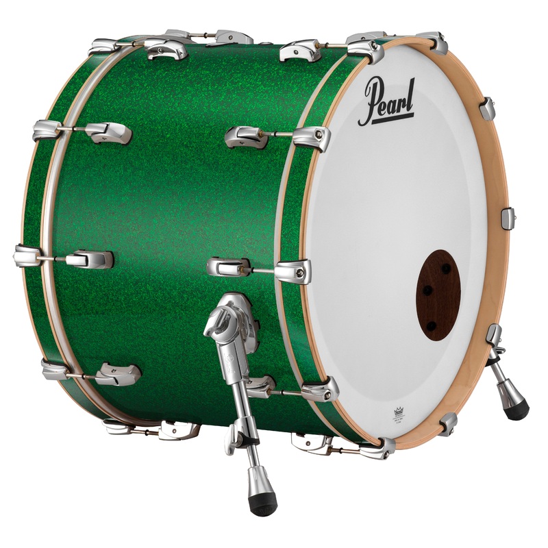 Pearl Music City Custom 26"x16" Reference Series Bass Drum w/o BB3 Mount GREEN GLASS RF2616BX/C446
