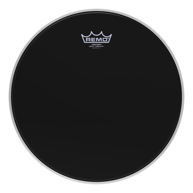 Remo Pinstripe Ebony Crimplock, Tenor- 13"