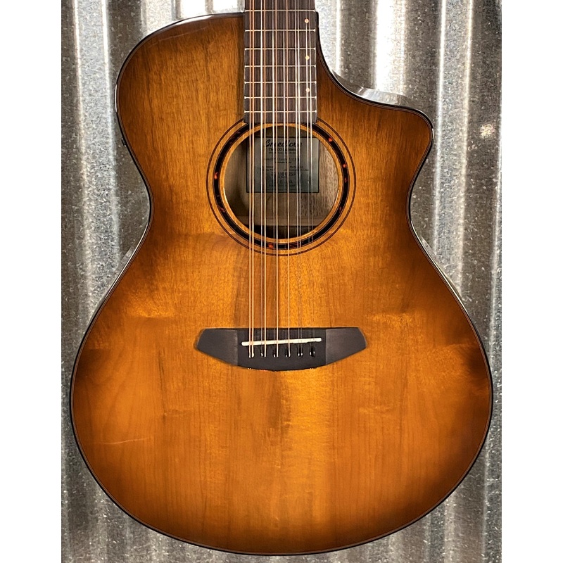 Breedlove Pursuit Exotic S Concert CE Amber 12 String Myrtlewood Acoustic Electric Guitar #5255