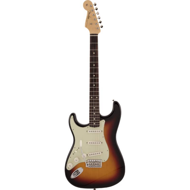 FENDER MADE IN JAPAN LEFT HAND TRADITIONAL 60'S STRAT - 3 TONE SUNBURST