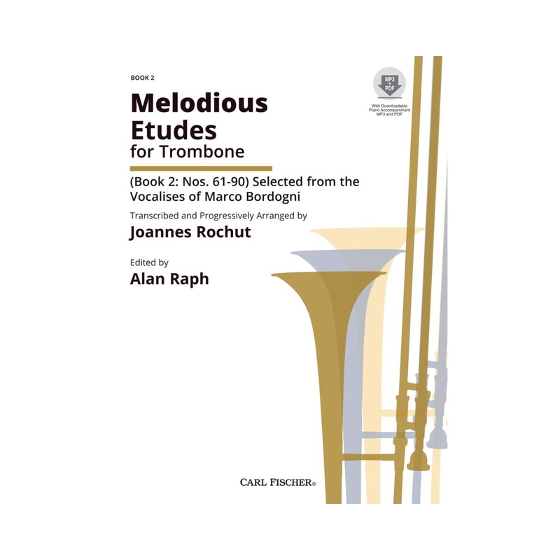 Melodious Etudes for Trombone - Book 2 - Rochut / Raph
