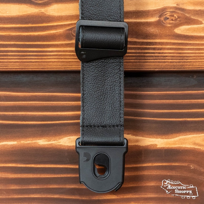 D'Addario / Planet Waves 50PLL00 Planet Lock Leather Guitar Strap Black