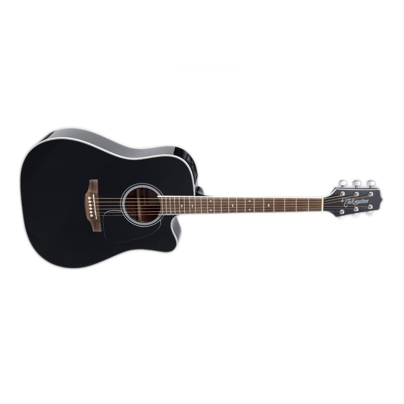 Takamine GD34CE-BLK Dreadnought Acoustic/Electric Guitar with Gig Bag-Black