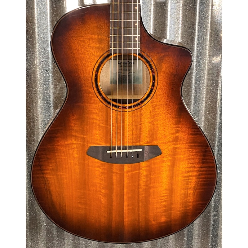 Breedlove Pursuit Exotic S Concert Tiger's Eye CE Myrtlewood Acoustic Electric Guitar PSCN42CEMYMY #2617