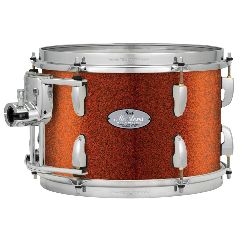 Pearl Music City Custom Masters Maple Reserve 22"x18" Bass Drum w/BB3 Mount BURNT ORANGE GLASS MRV2218BB/C447