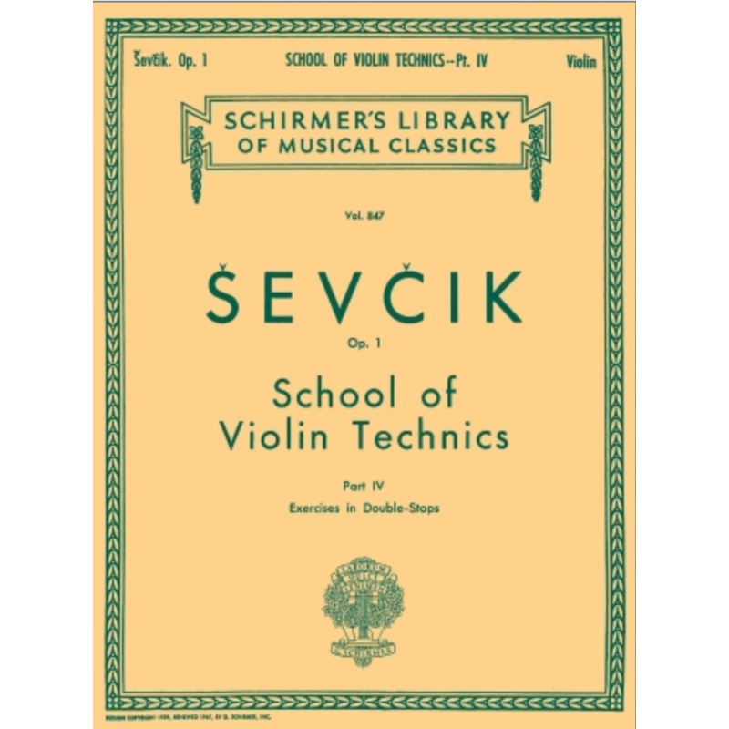 School of Violin Technics, Op. 1 - Part IV, Exercises in Double-Stops - evik