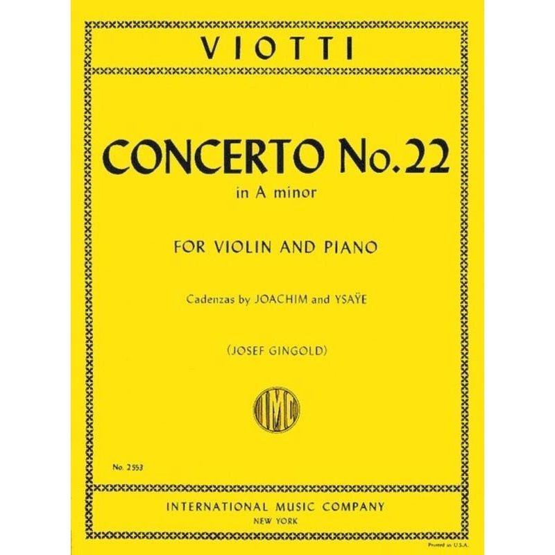 Viotti Concerto No. 22 In A Minor