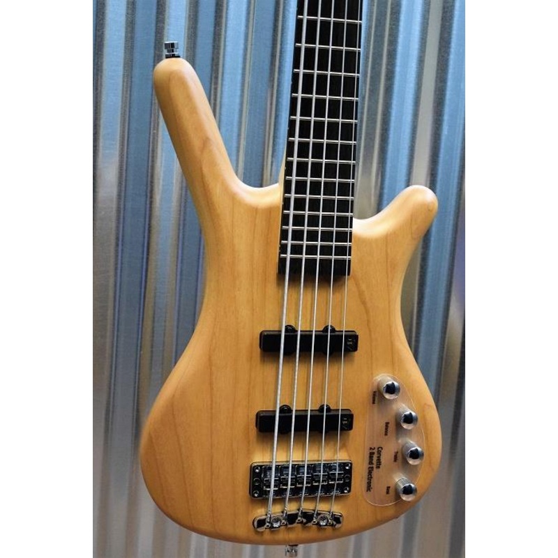 Warwick RockBass Corvette Basic Active 5 String Bass Natural & Case #0616
