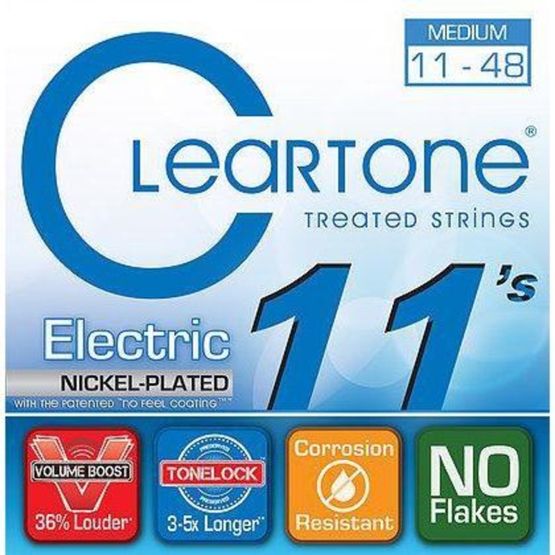 Cleartone 9411 Nickel Plated Coated Electric Guitar Strings Medium 11-48