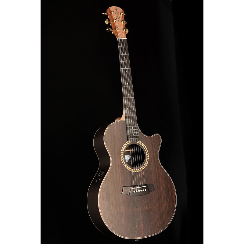 Cole Clark Recording 'All Rosewood' Acoustic Electric Guitar