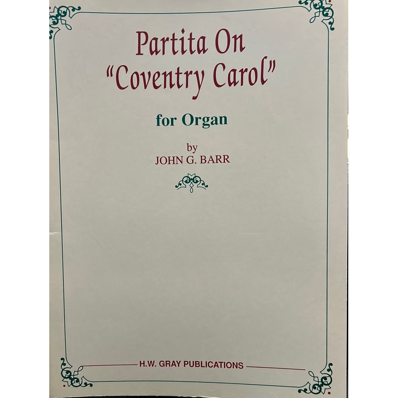Partita on Coventry Carol for Organ