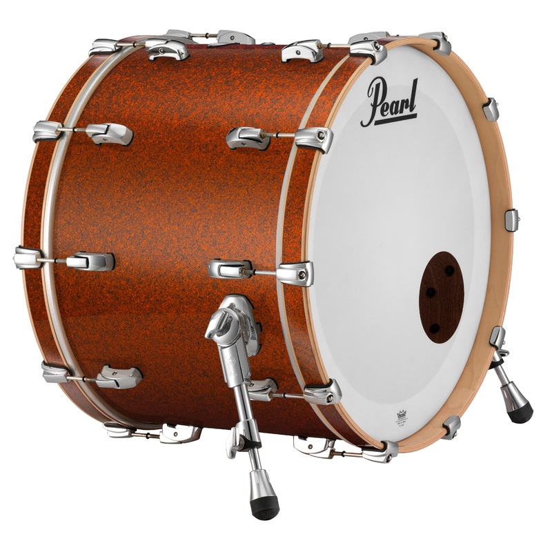 Pearl Music City Custom 18"x16" Reference Series Bass Drum w/o BB3 Mount BURNT ORANGE GLASS RF1816BX/C447