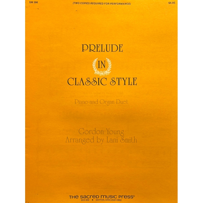 Prelude in Classic Style Organ & Piano Duet