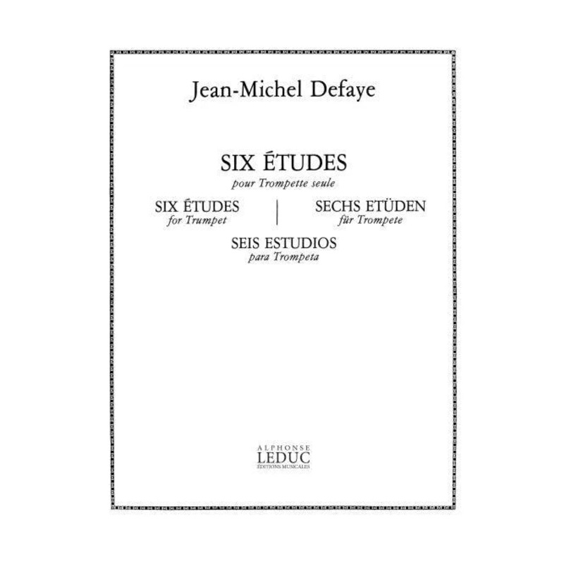 Six Etudes for Trumpet - Defaye