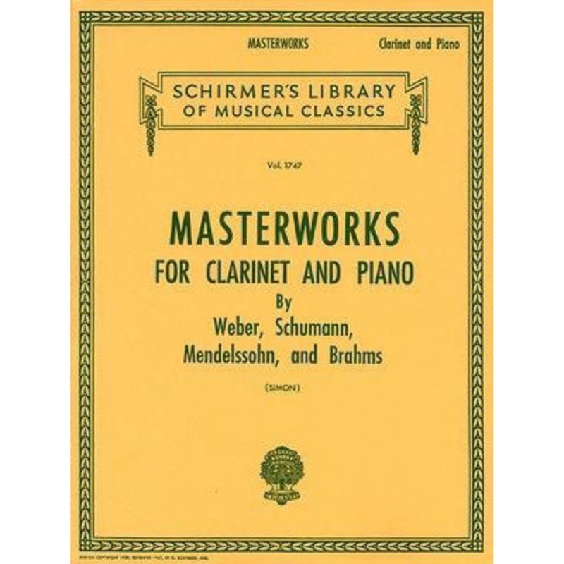 Masterworks for Clarinet and Piano