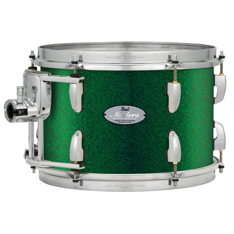 Pearl Music City Custom Masters Maple Reserve 22"x18" Bass Drum w/BB3 Mount GREEN GLASS MRV2218BB/C446