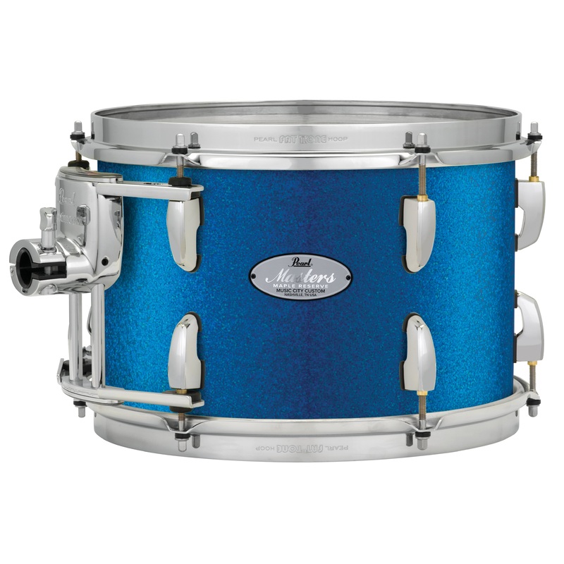 Pearl Music City Custom Masters Maple Reserve 22"x18" Bass Drum w/BB3 Mount VINTAGE BLUE SPARKLE MRV2218BB/C424