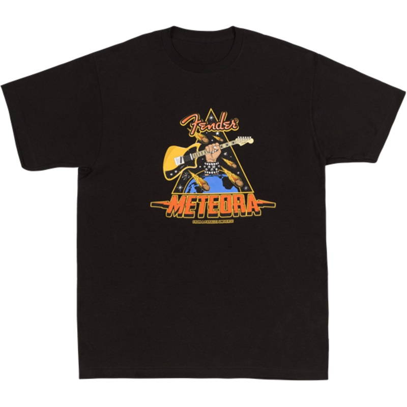 Fender Meteora T-Shirt, Black, XL