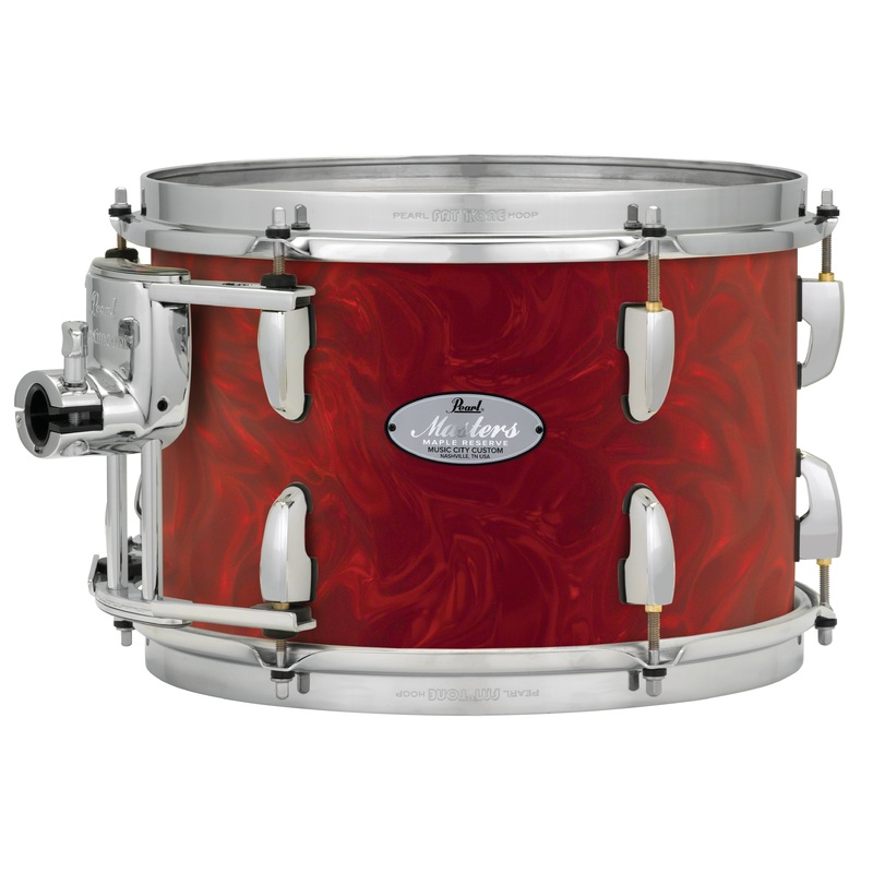 Pearl Music City Custom Masters Maple Reserve 24"x18" Bass Drum w/BB3 Mount CRANBERRY SATIN SWIRL MRV2418BB/C720