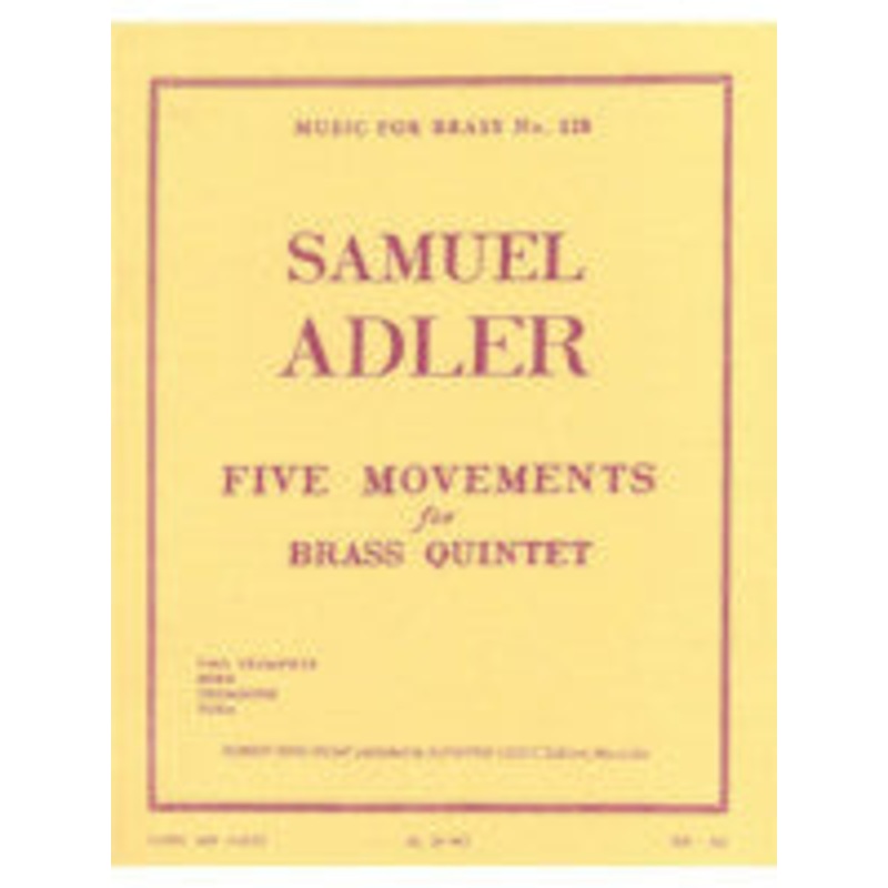 Five Movements for Brass Quintet - Adler