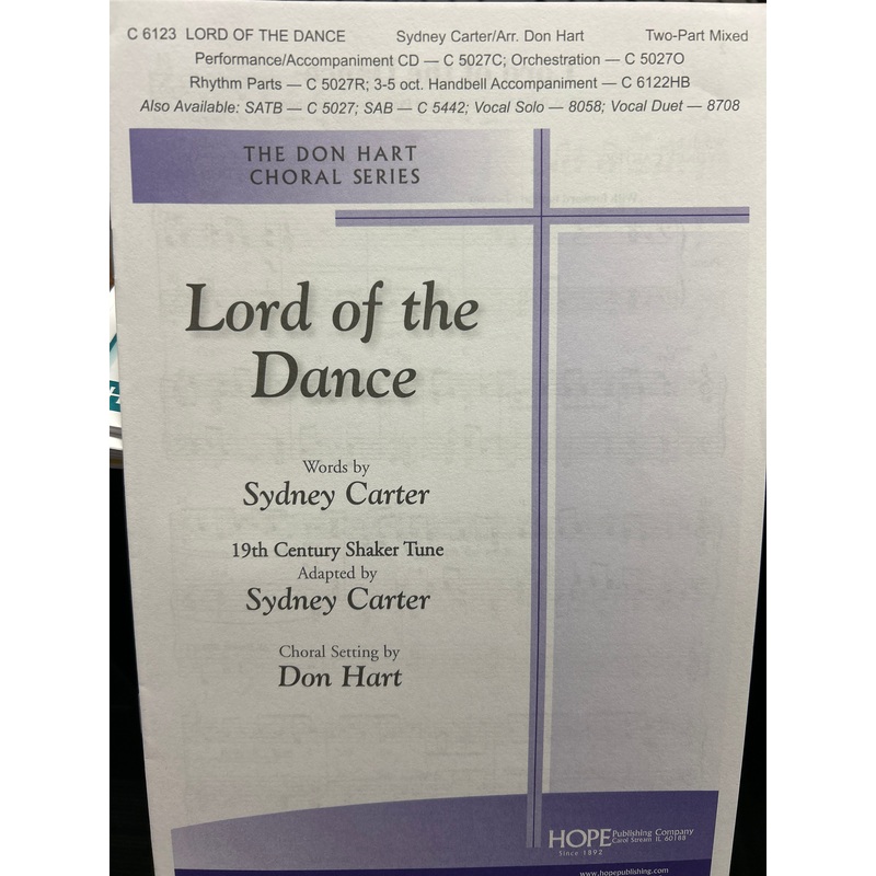 Lord of the Dance - Two-Part Mixed - Carter / Hart
