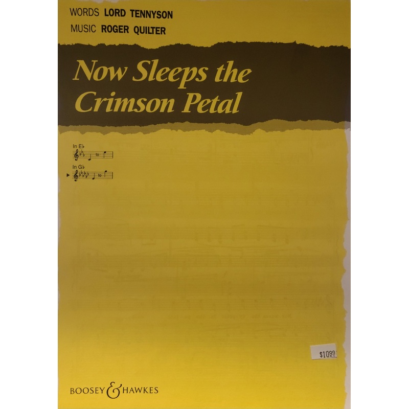 Now Sleeps the Crimson Petal, High Voice - Quilter