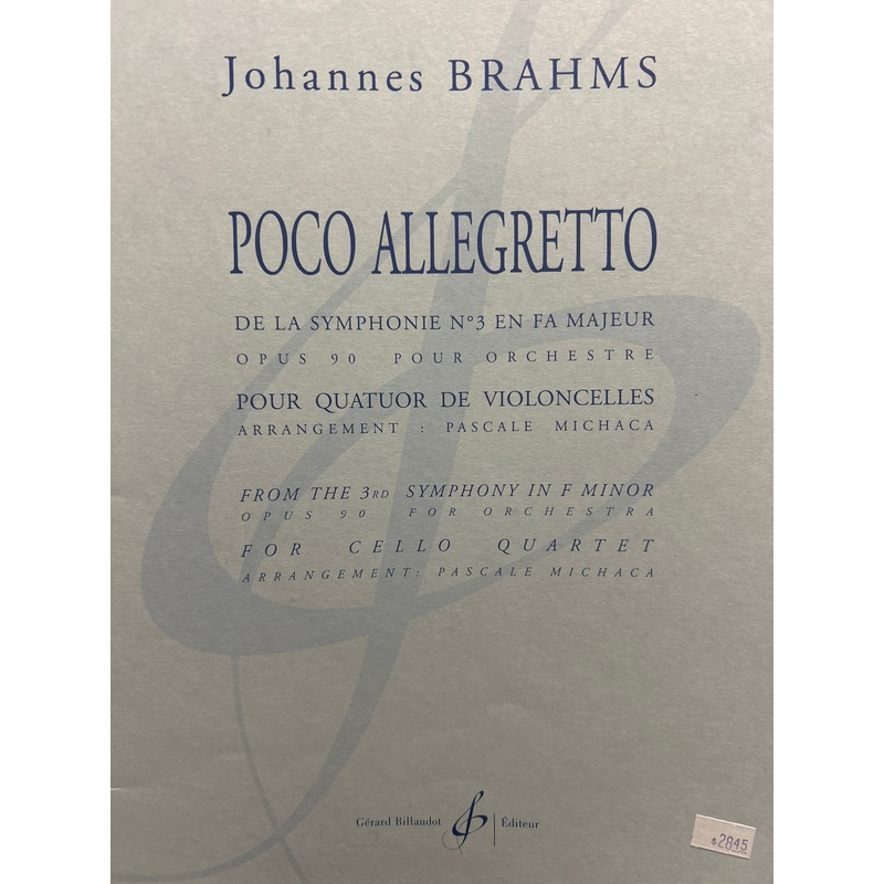 Poco Allegretto - Cello Quartet - Brahms