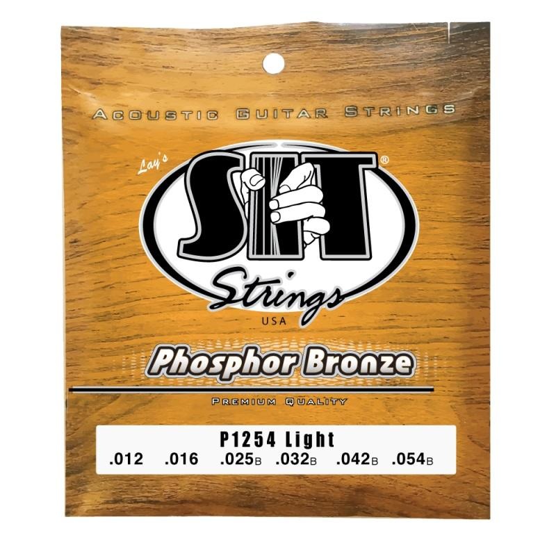 SIT P1254 Phosphor Bronze Acoustic Guitar Strings Light 12-54