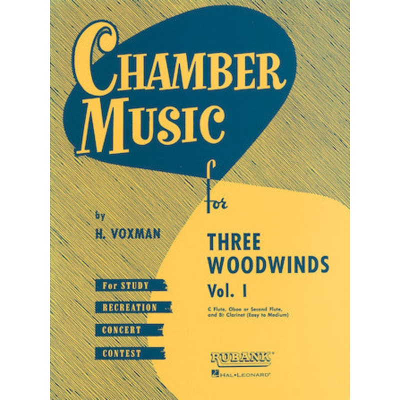 Chamber Music for Three Woodwinds - Vol. I - Voxman - Woodwind Trio