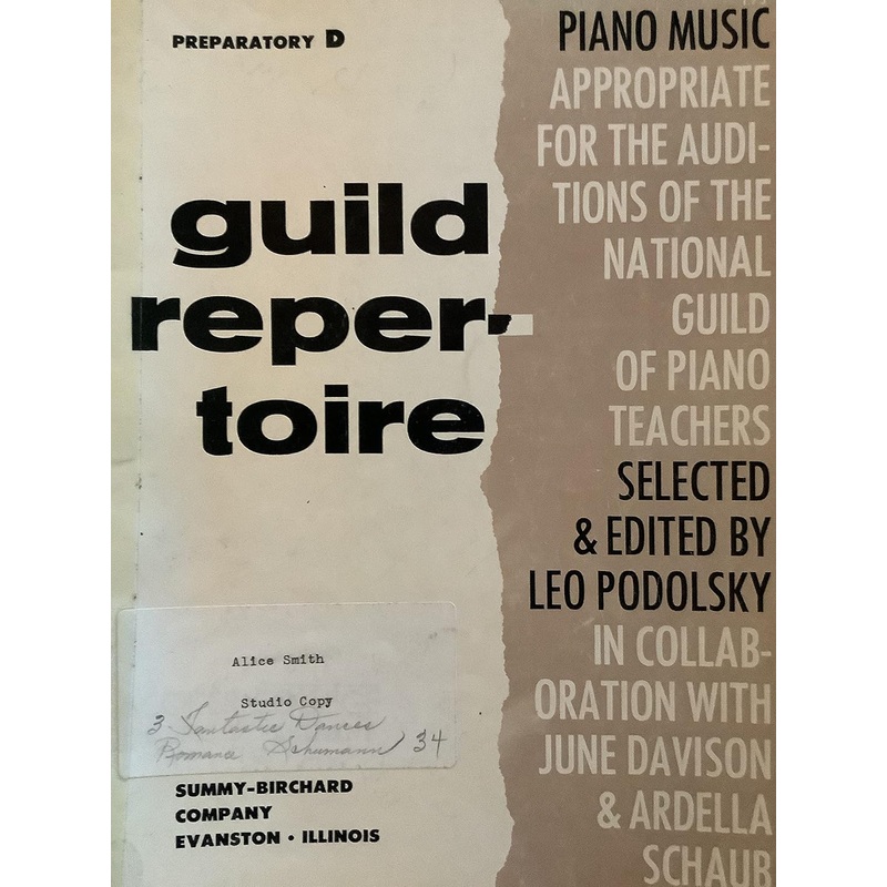 Guild Repertoire, Preparatory D - Podolsky