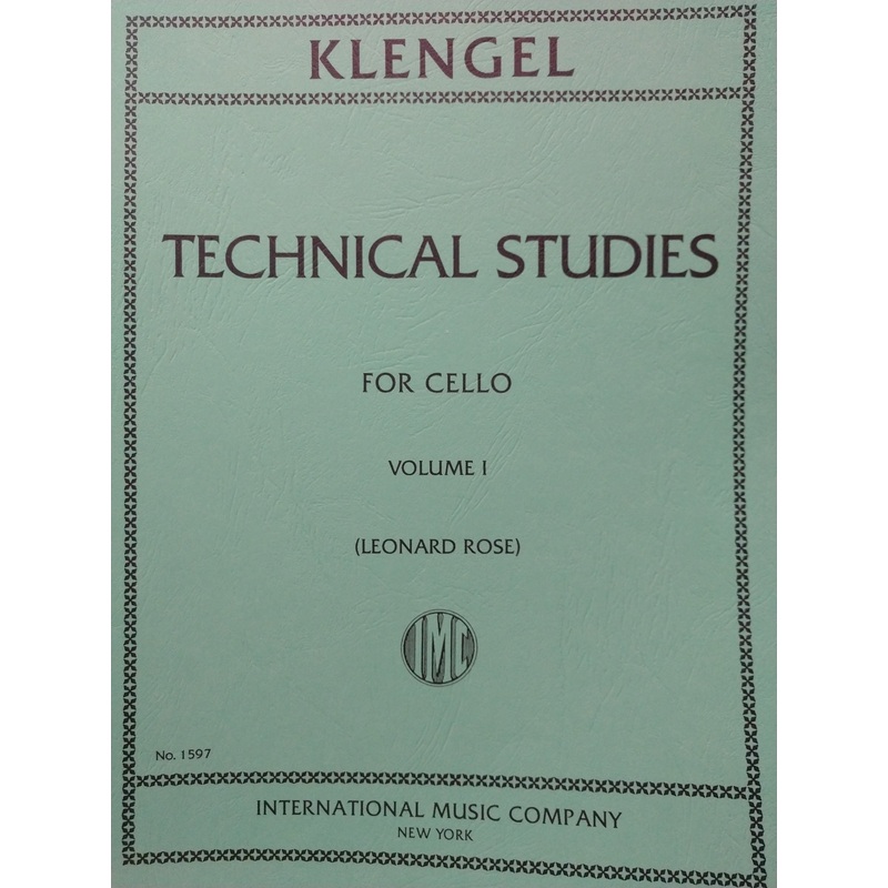 Klengel Technical Studies for Cello, Volume 1 - Rose