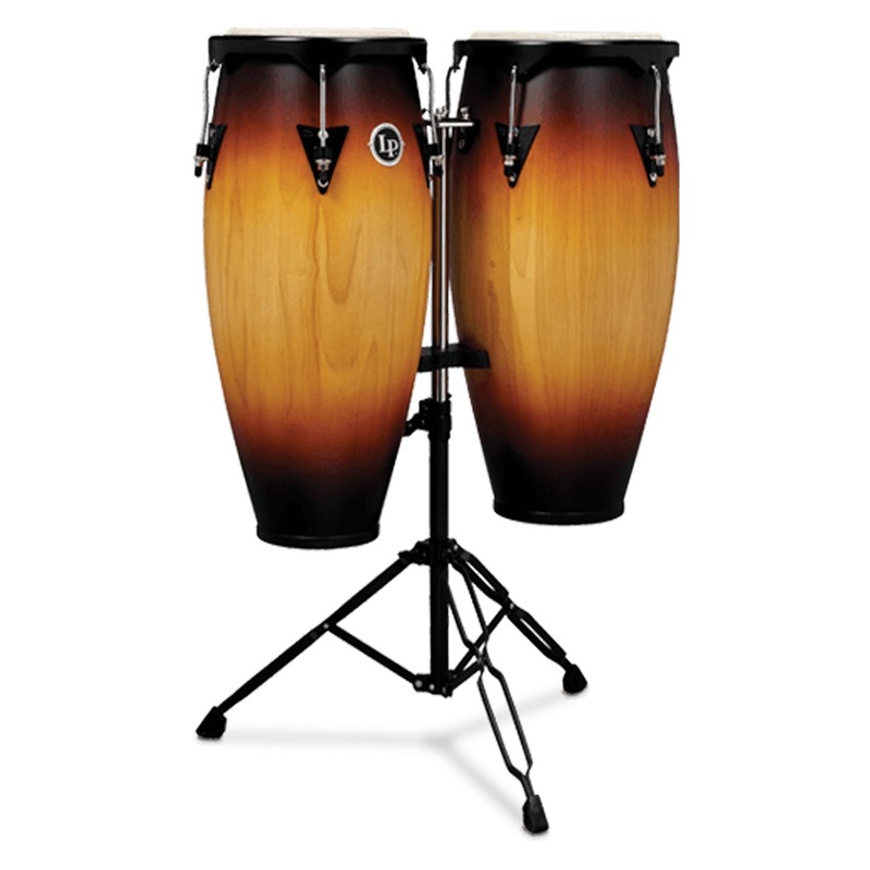 Latin Percussion City Series Conga Set with Stand LP646NY Vintage Sunburst