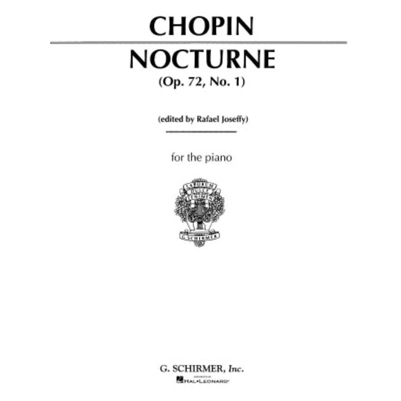 Nocturne, Op. 72, No. 1 in E Minor - Chopin/Joseffy - Piano