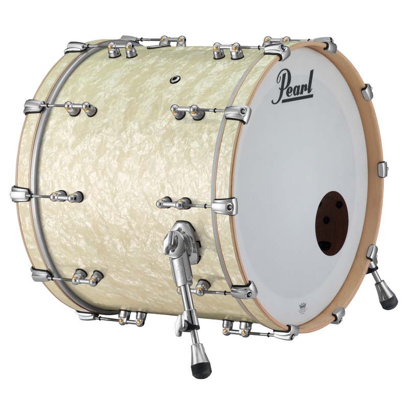 Pearl Music City Custom Reference Pure 18"x16" Bass Drum w/BB3 Mount NICOTINE WHITE MARINE PEARL RFP1816BB/C405