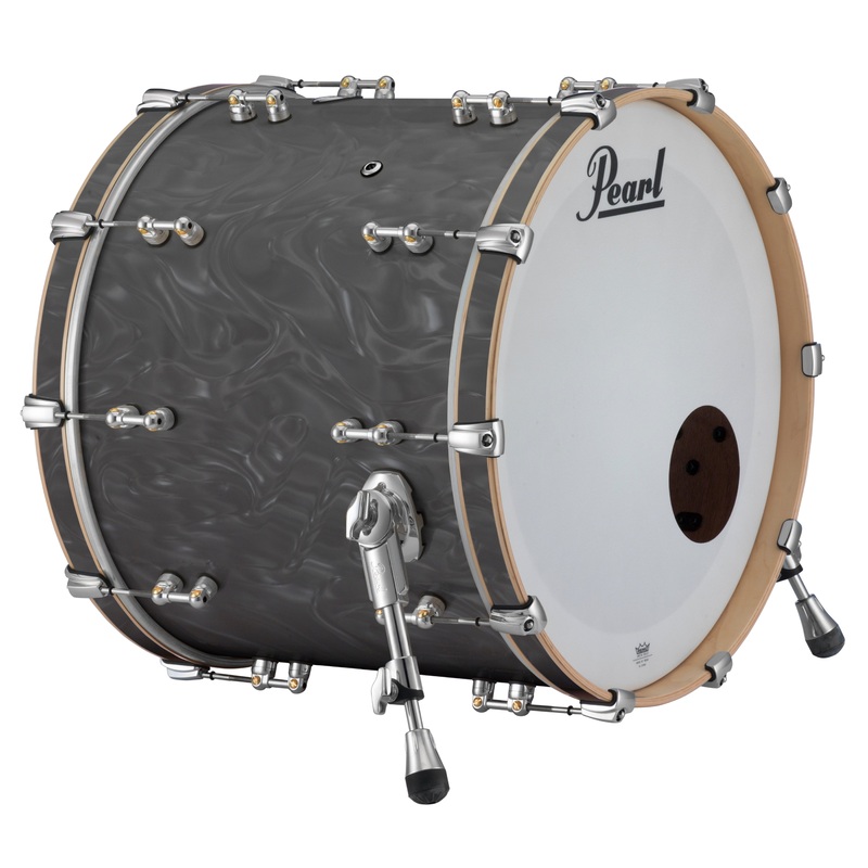 Pearl Music City Custom Reference Pure 22"x16" Bass Drum SHADOW GREY SATIN MOIRE RFP2216BX/C724