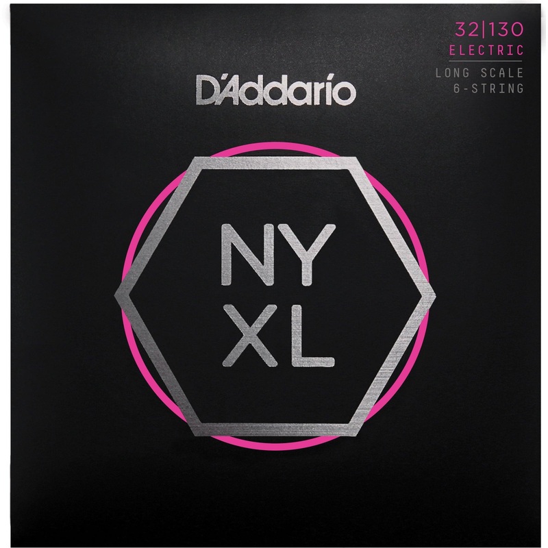 D'Addario NYXL 6-String Bass Guitar String Set, Nickel, .032-.130