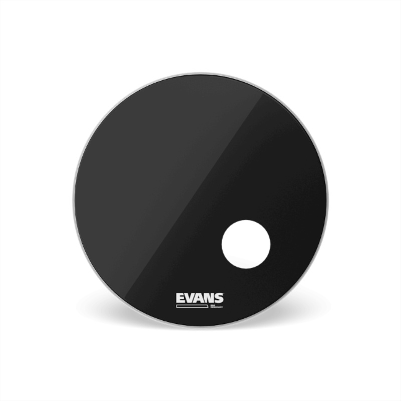 Evans EQ3 Resonant Black Bass Drum Head, 20 Inch