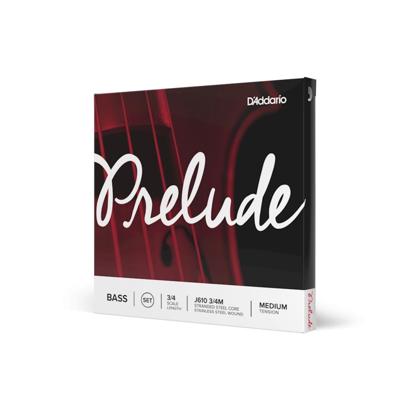 Prelude Bass String Set, 3/4 Scale, Medium Tension